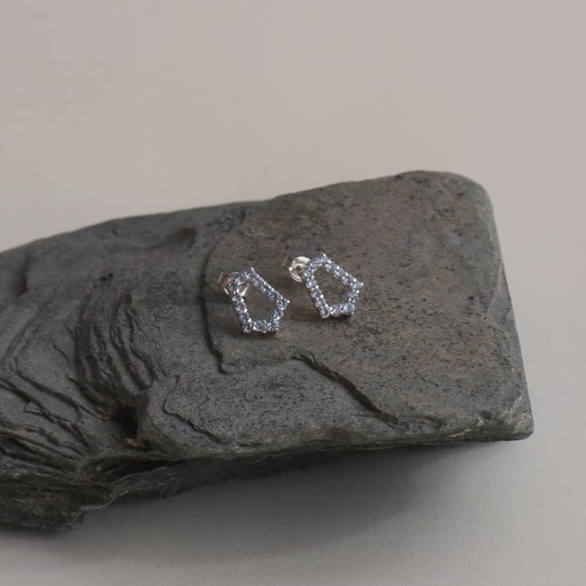 Shield Stone Earrings